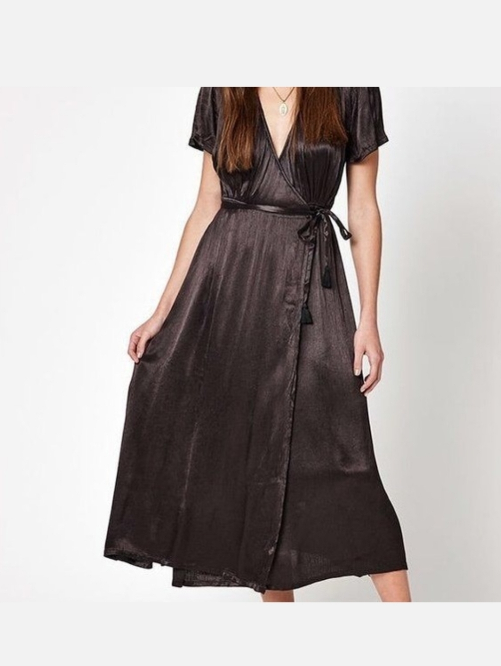 Billabong Junior's Lusty Weekend Black Wrap Dress